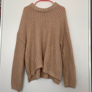 Chunky Knit Blush Pink Sweater